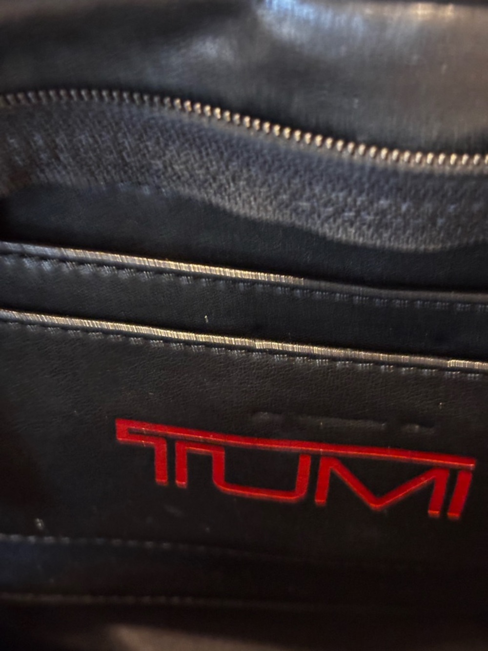 TUMI Black Leather Laptop Briefcase Expandable Work Travel Bag 16” - Picture 2 of 12
